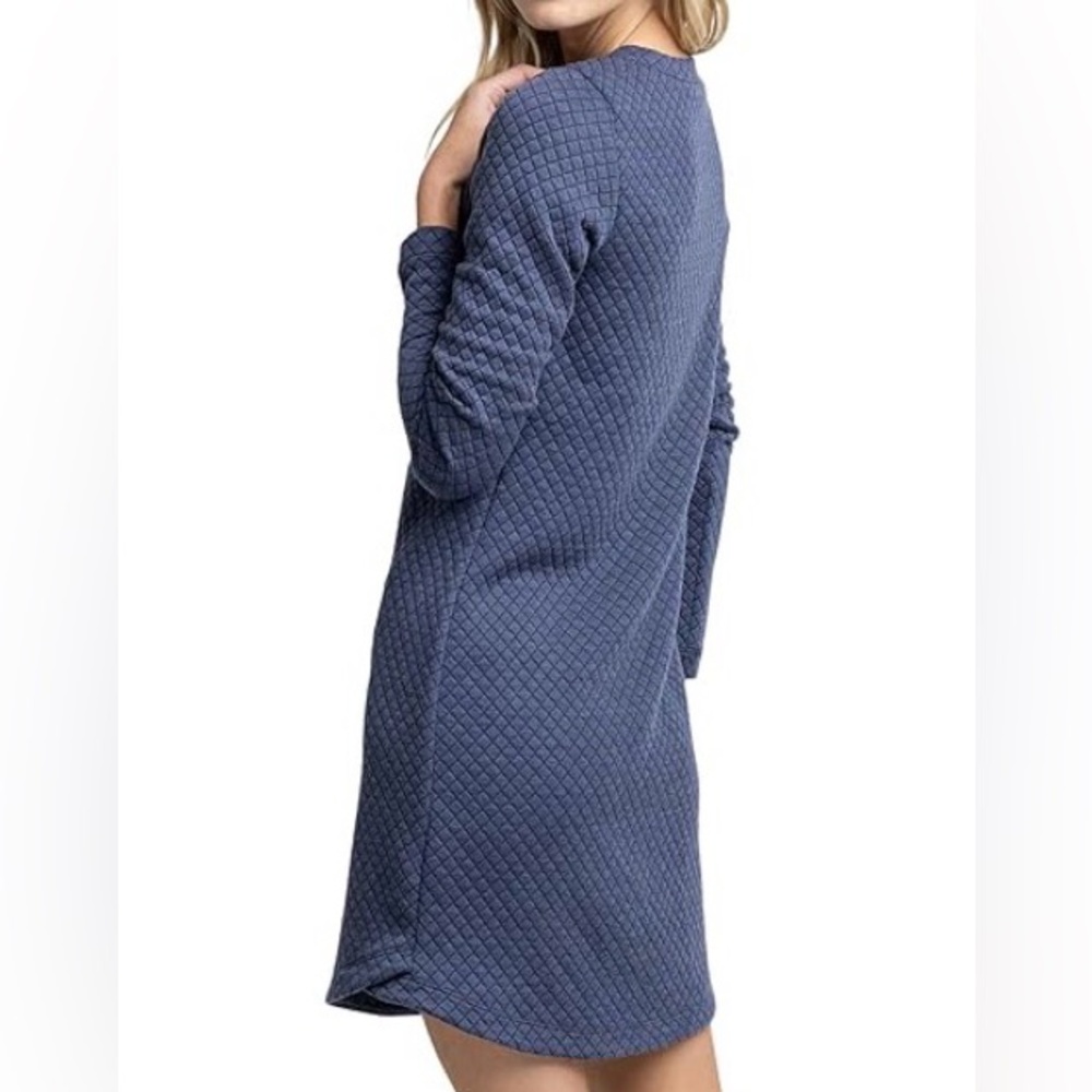 Southern Tide Milani Texture Dress in Nautical Navy S - Picture 2 of 8